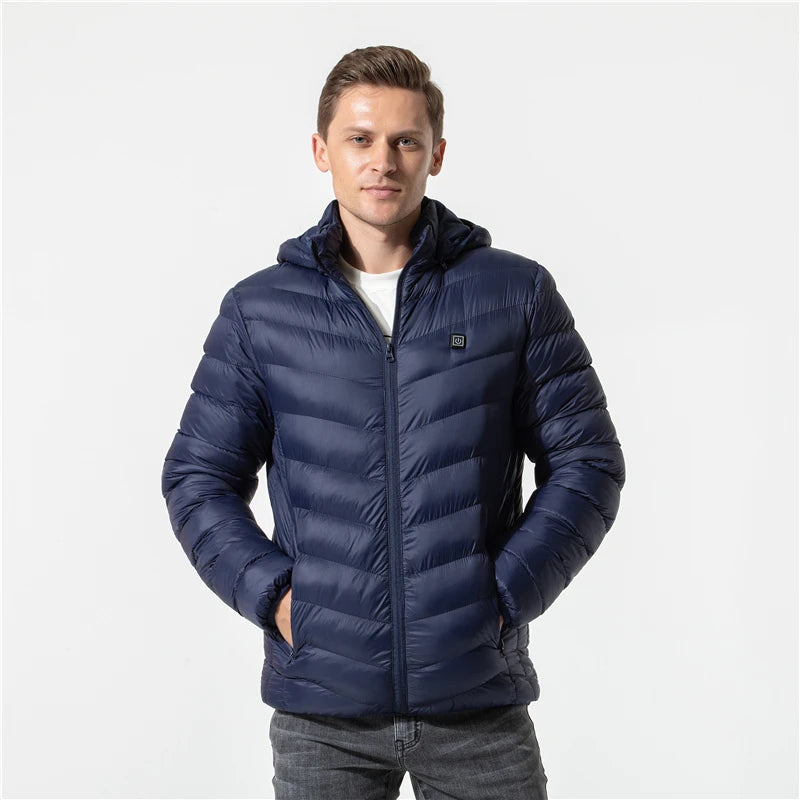 11 Areas Heated Jacket Mens Jacket Waterproof Heating Jacket Men Warm Winter Jackets For Men Parkas Coat Heated Vest Tactical