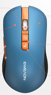 AI Smart Voice Input Mouse Wireless Laptop Tablet Non-silent Rechargeable