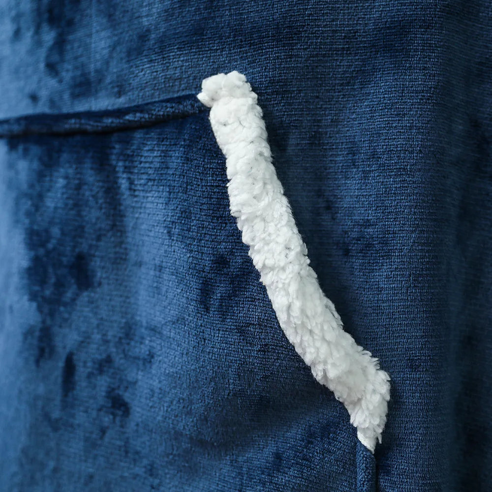 Mens Hoodies Winter Lazy People Home Leisure Warm Large Size Can Wear Flannel Blankets High Quality Men Clothing Anime Hoodie