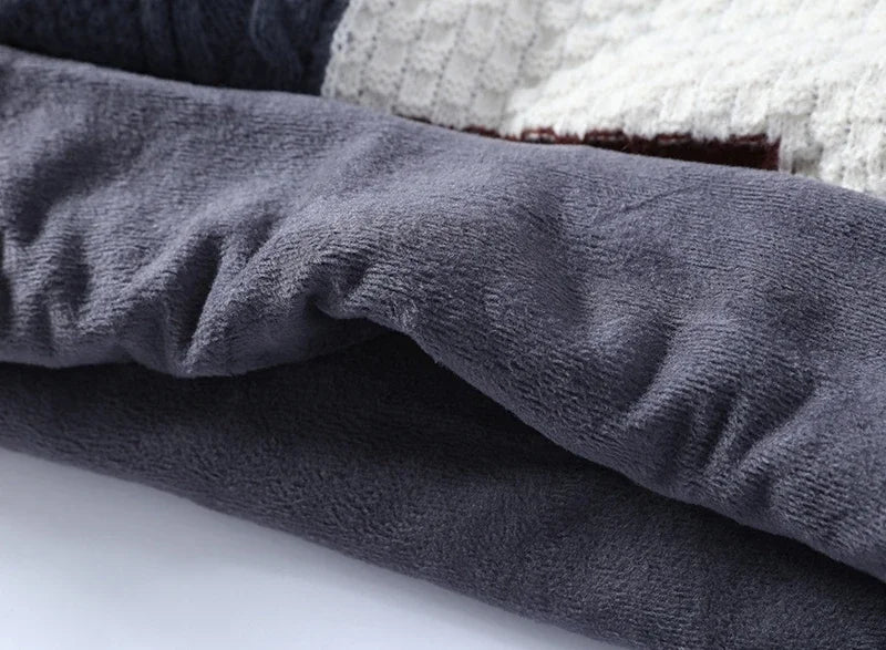 Winter 2023 New Half Turtleneck Sweater Teenagers Thickened Mid-collar Bottom Knit Sweaters Men's Loose Tide Mens Clothes