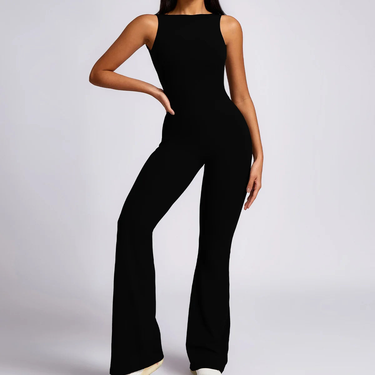 Yoga Jumpsuit Women Fitness Sports Overalls Gym Clothing Set Dancewear Pilates Workout Clothes Outfit Flared Trousers Activewear